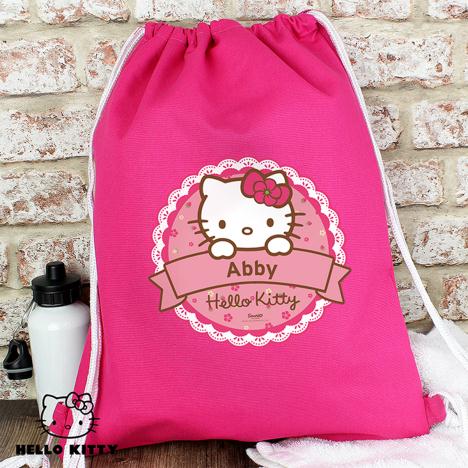 Personalised Hello Kitty Floral Kit Bag Extra Image 1